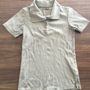 Essentiel Muted Olive Green Polo Shirt - Size S/P
